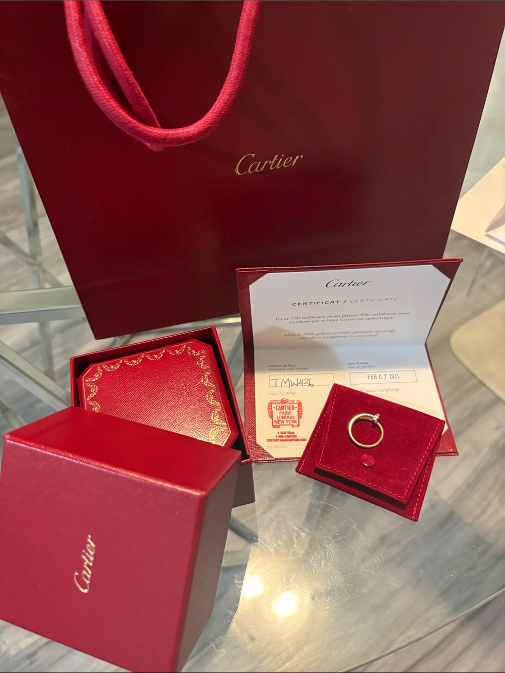 Cartier Rose Gold Just en Clou Ring (Small version)